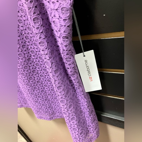 Liz Claiborne Purple Boxy Blouse - Picture 3 of 4